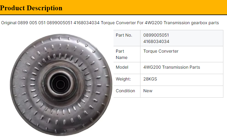 ZF4WG200  0899 005 051 0899005051 4168034034 Torque Converter.jpg