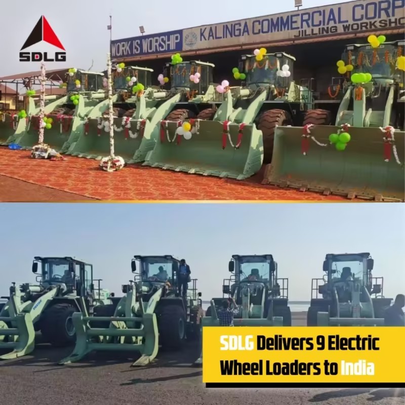 SDLG Powers Industry in India with Electric Wheel Loaders!